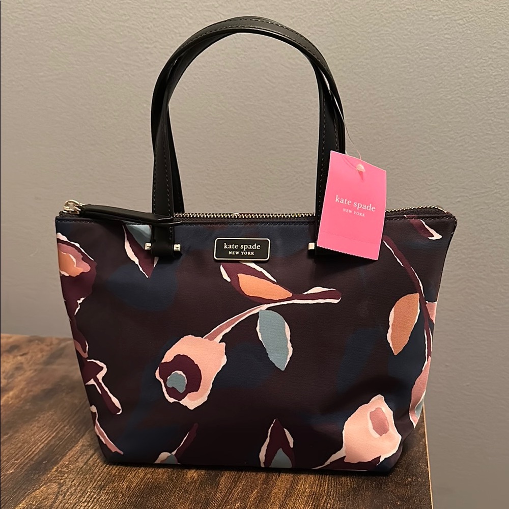 NWT Kate Spade Purple and Pink Tote Bag Elegant Design